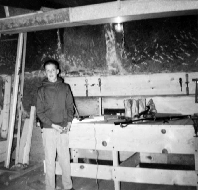 Christmas Morning 1958Johnny's New Workbench